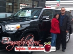 Mayuresh and Neetha with their new 2011 Toyota 4Runner